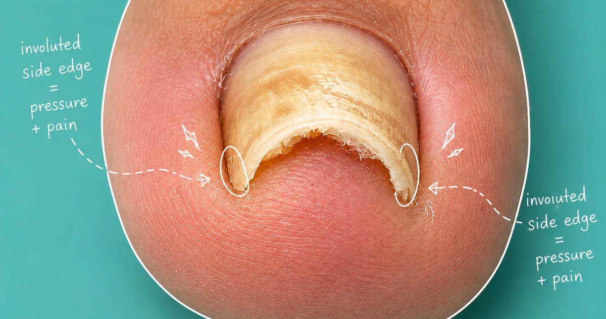 Curved Toenail Pain: Involuted & Pincer Nails Explained